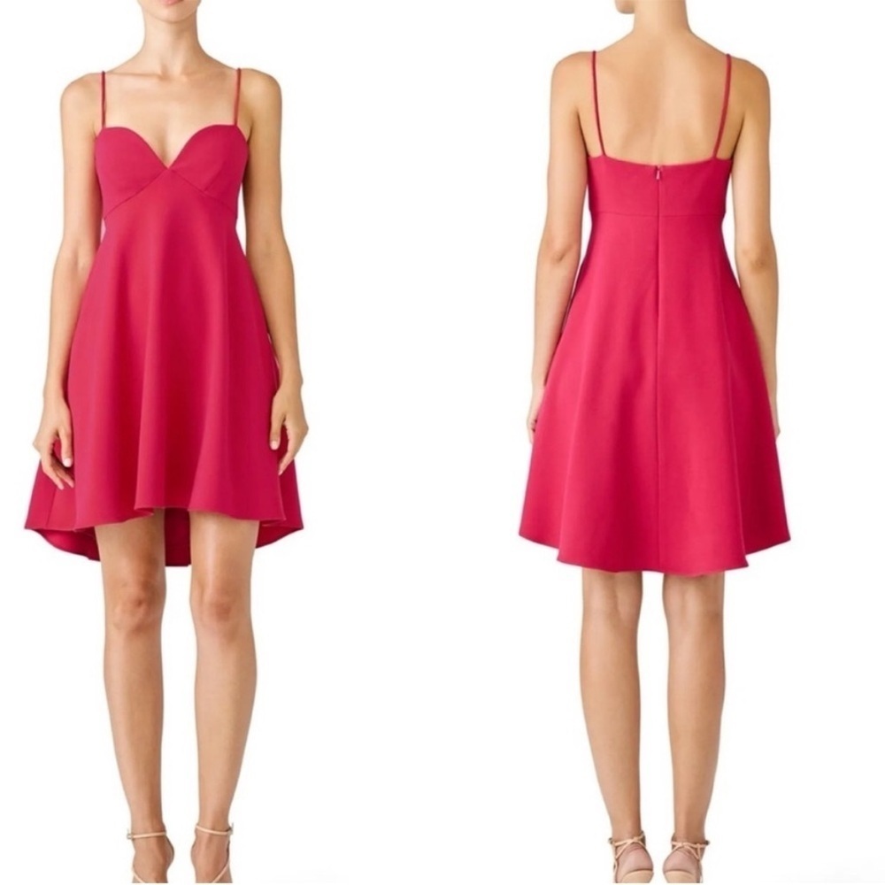 NWT Black Halo McAdam Dress Hot Pink With‎ Pockets New - Picture 2 of 12